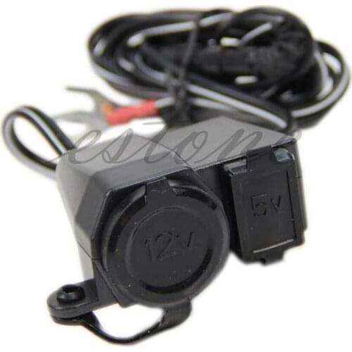 2020 New 12V USB Cigarette Lighter Power Port Integration Outlet Socket For Motorcycle