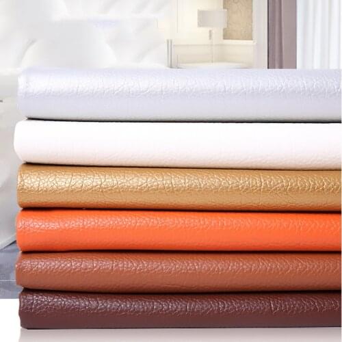 19 Colors can be selected Lychee texture leather Handmade Leather Piece Craft DIY Leather bag Belt Fabric Leatherette material