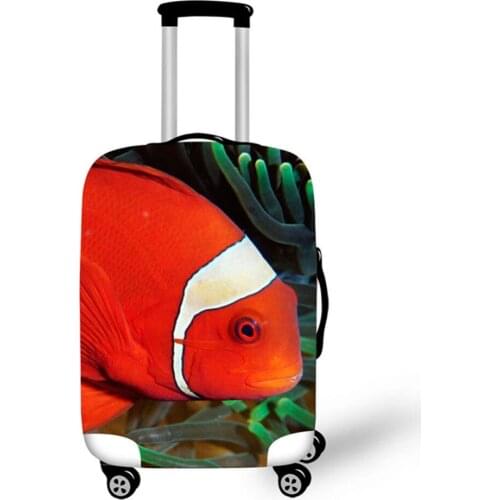 3D Design travel accessories suitcase protective covers 18-30 inch elastic luggage dust cover case stretchable