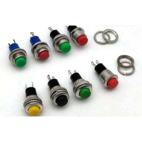 40pcs push switch button DS-314 switch 250V 0.5A power supply button self reset switch no lock mounting 10mm Doorbell switch
