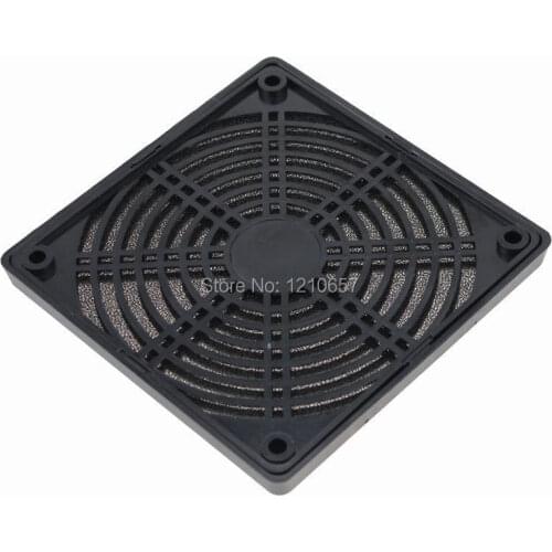 500PCS LOT 12CM 120mm Fan Filters Black Plastic Dust Network Cooling Fan Dedicated Grille