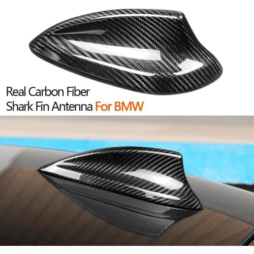 True Carbon Fiber Shark Fin Antenna Cover For BMW E90 E92 F20 F21 F30 F10 F22 F15 F16 G30 G20 G01 G11 X4 X5 X6 Accessories