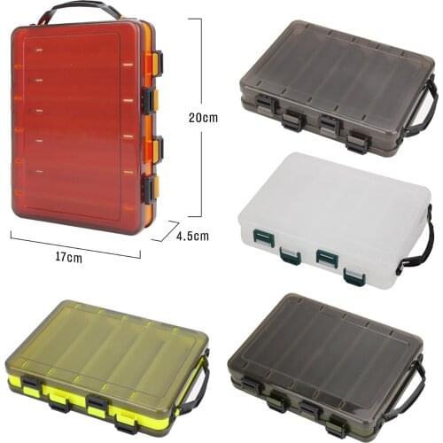 Fishing Baits Case Double Sided Lure Box Fishing Tackle Storage Box with Handle