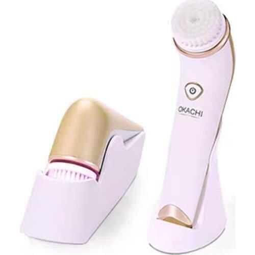 Beauty Electric Rechargeable Exfoliating Pore Skin Deep Cleaning Sonic Face Cleanser Spin Brushes Facial Cleansing Brush