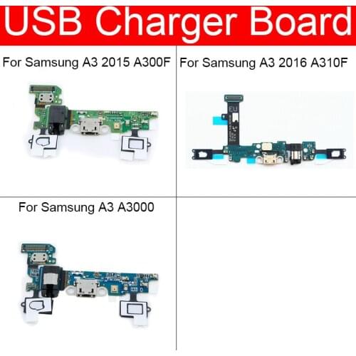 Charging USB Jack Port Board Flex Cable For Samsung Galaxy A3 2015 2016 A310F A300F A3000 USB Charger Dock Connector Board