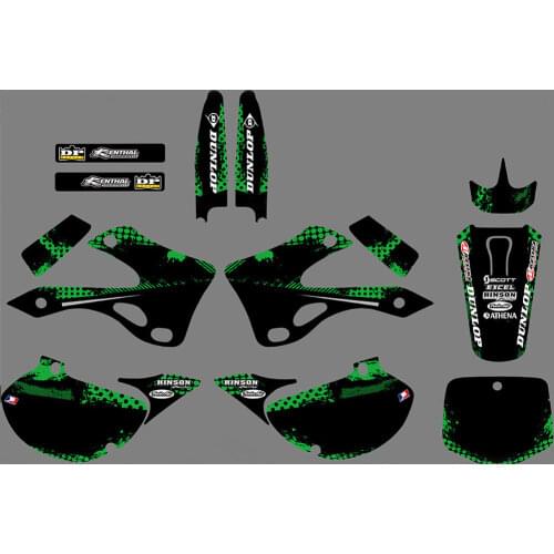 KX125/250 1993 1992 Free Customized TEAM GRAPHICS BACKGROUNDS DECALS STICKERS 3M For KAWASAKI KX125 KX250 1992 1993 125KX 250KX