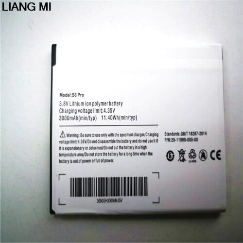 Mobile phone battery Ulefone S8 S8 Pro battery 3000mAh 5.3inch MTK6737 MTK6580 Original battery with phone stander