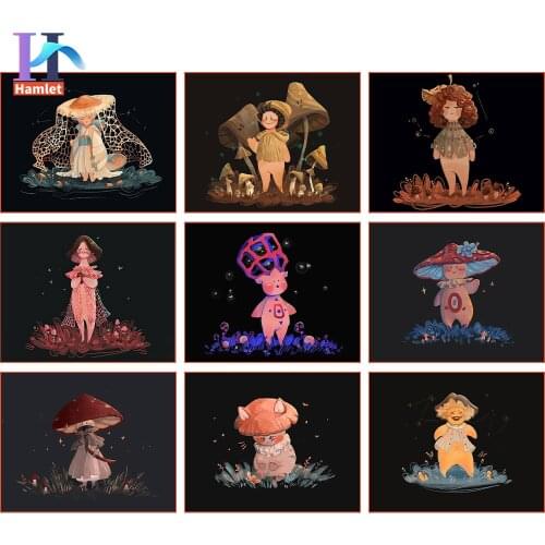 Cute Mushroom Man Paint By Numbers For Adults Acrylic Diy Painting By Numbers Anime Digital Hand Painting Home Decor 30*40cm