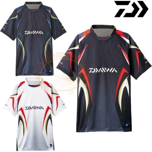 2022 New Short Sleeve Quick Dry Fishing Clothes Summer DAWA Prints Fishing Shirt Breathable XXS-5XL Large Size Fishing Clothing