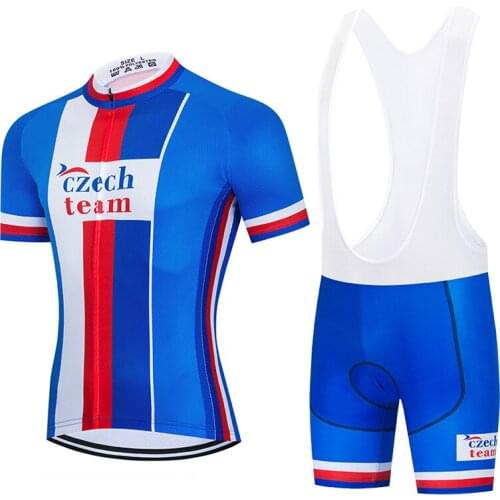 2022 New i2022 Czech Republic Cycling Jersey 9D Gel Set MTB Bicycle Clothing Team Bike Clothes Ropa Ciclismo Mens Short Maillot