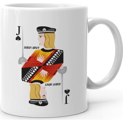 Personalized Spade Vale Of White Mug cup