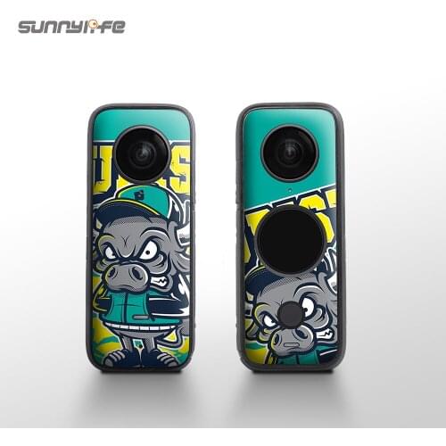 Sunnylife PVC Stickers Protective Skin Film Scratch-proof Decals Accessories for Insta360 ONE X2