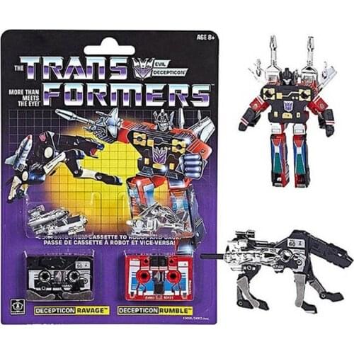 Hasbro Transformers G1 Robot Dog Rumble/Legendary Chaos and Laser Bird tape set movable doll assembly model toy gift
