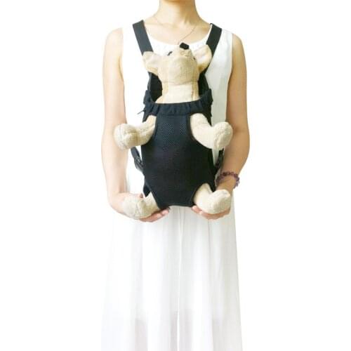 Luxury Pet Prodcuts Portable Outdoor Cat Dog Pet Double Shoulder Breathable Mesh Bag Backpack Puppy Travel Carrier for Small Dog