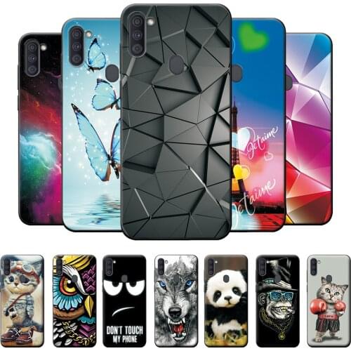 For Samsung Galaxy M11 Case Silicone TPU Soft Back Cover Phone Case For Samsung M11 M115F M 11 6.4 inch Case Fundas