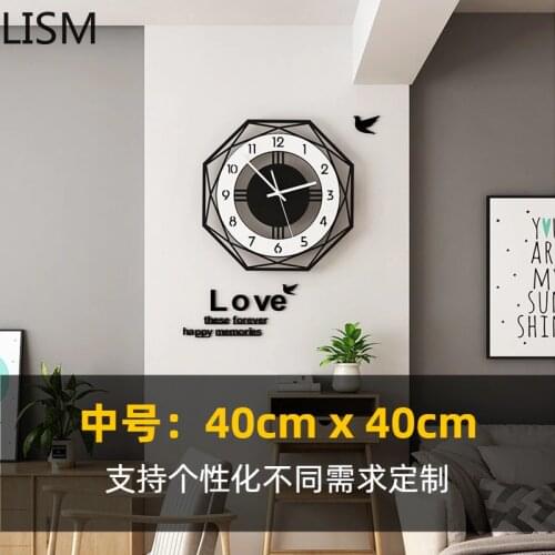Modern Design Nordic Wall Clock Quartz Silent Simple Wall Hanging Creative Living Room Decoration Wall Clock Reloj De Pared