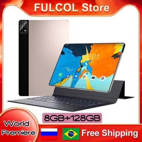 2021 New Ultra Slim 10 inch Tablet PC Octa Core 6GB RAM 64GB ROM 2.5D Tempered Glass 5.0M Camera Android 9.0 Tablets 10.1+Gifts