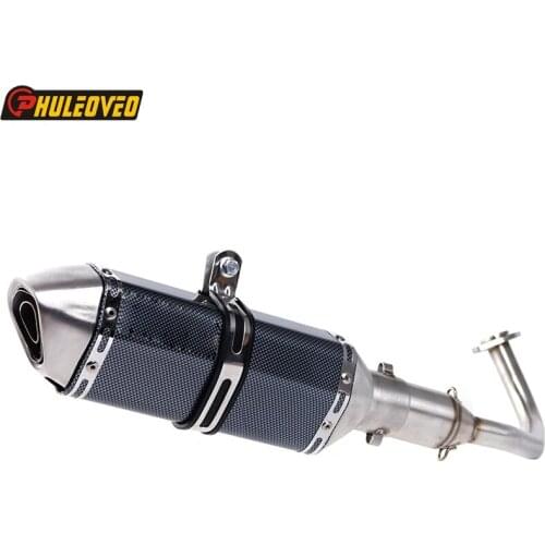 Motorcycle Scooter Exhaust Muffler Full System Link Pipe Slip-on for PCX 125 PCX 150 2012-2016 Escape Moto for PCX125 PCX150