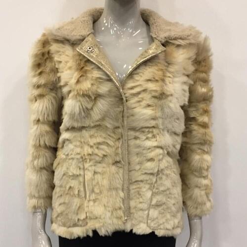 Womens Real Fur Sheepskin Gold Winter Coats New Fashion Elegant Outerwear Natural Sheep Shearing Thick Double Sided Oversize