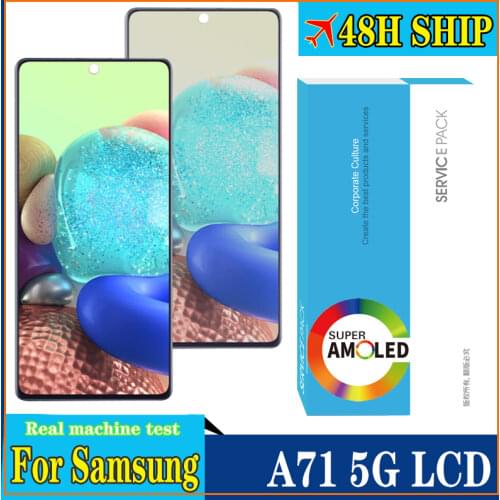 100% Original 6.7'' Super AMOLED Display for Samsung A71 5G A716 A716U Full LCD Touch Screen Digitizer Assembly Repair Parts