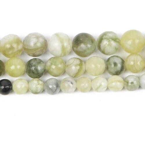 4-12mm Natural Stone Beads Round Smooth Rookie Jades Stone Loose Beads For Jewelry Making DIY Charm Bracelet Necklace Handmade