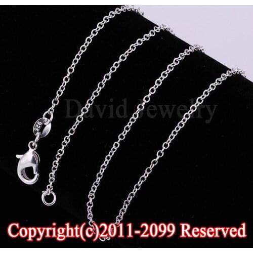 50 Pcs 18-30inch" 925 Sterling Silver SilverNecklace Rolo O Link Chains For Pemdant Women Jewelry