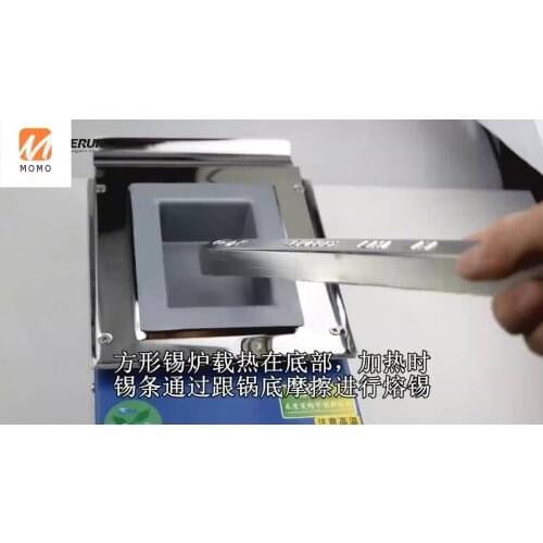 500W square titanium lead-free soldering pot / mini wave solder pot factory