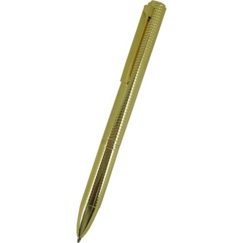 ACMECN Newest Luxury Carved Ball Pen Silver & Gold 32g Metal Heavy Ballpoint Pen Office & School Supplier Writing Stationery