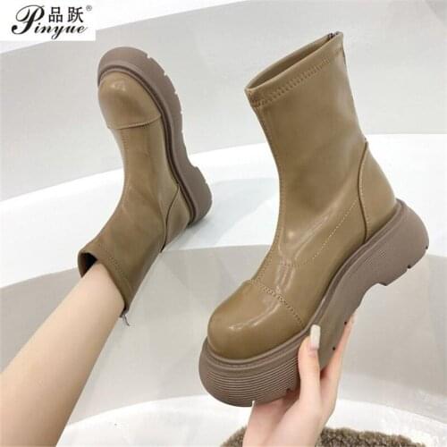 Women Boots Fashion Sexy Ankle Boots For Women Platform High Heels Shoes Woman Autumn Winter Boots Female high heels Boots