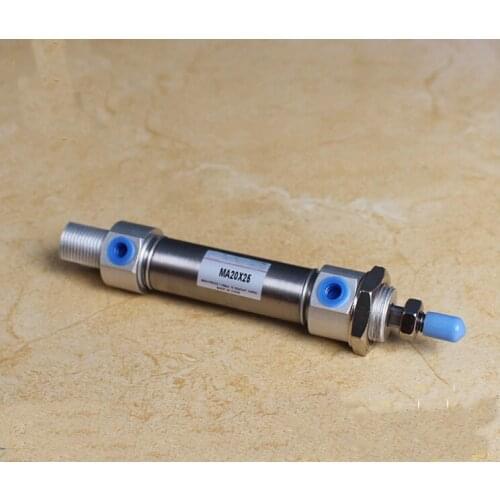 Bore 25mm *200mm stroke MA stainless steel double action pneumatic cylinder air cylinder gas cylinder MA25*200
