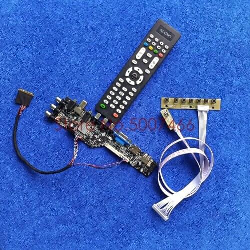 Fit LP101WSA-TLA1/TLB1/TLN1/TLP1 40 pin LVDS 1024*600 3663 TV digital upgrade screen AV VGA USB DVB LCD drive board DIY Kit