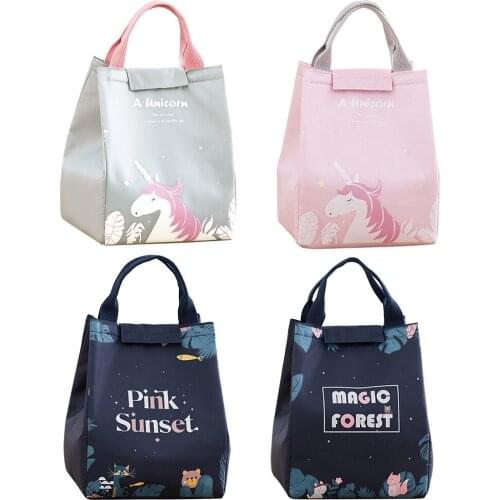 Functional Cooler Lunch Bag Portable Oxford Cloth Lunch Box Tote Picnic Food Container Kids Women Travel Thermal Breakfast Organ