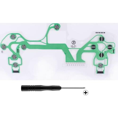 2pcs PS4 slim /PS4 pro Controller Conductive Film Button Ribbon Flex Cable for JDM-040 DUALSHOCK 4 DS 4 Wireless Controller
