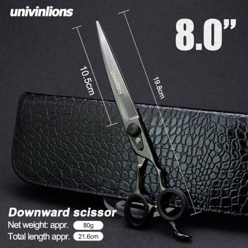 8" Down Curved Shears Pet Dogs Gromming Scissors Sharp Edge Animals Cat Downward Cutting VG10 Micro Serrated Blade Cutting Tools