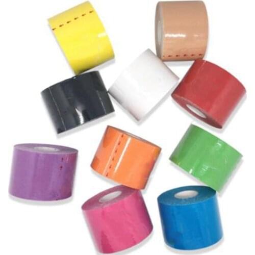 10 Pcs Random Color Kinesiology Tape 5cm Waterproof Muscle Bandage Muscle Pain Relief Tape for Sports and Fitness