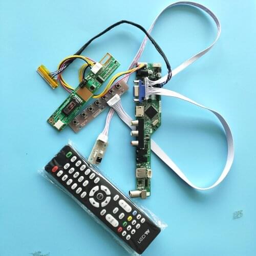 Kit for N154I1 Controller Board LED Panel screen Remote 1280x800 LVDS LCD 30pin 1 lamps TV VGA Signal HDMI USB AV Monitor 15.4"