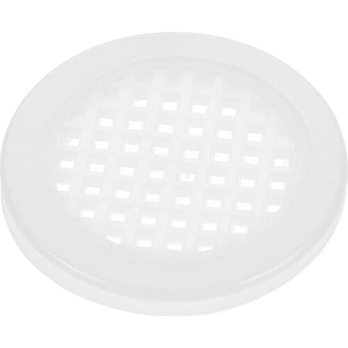 Uxcell Round Air Vents, Fit 1.34" Dia., Square Mesh, for Kitchen Cabinet Shoebox Wardrobe, Plastic, White, Pack of 30