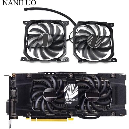 2pcs/set CF-12915S P104-100 1070Ti 1080Ti GPU Card Cooler Fan For INNO3D GeForce GTX 1070 1080 Ti Twin X2 graphics card