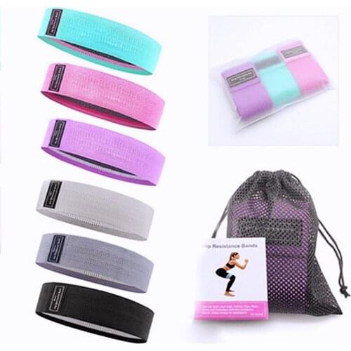 Workout Fitness Hip Loop Resistance Bands Anti-slip Squats Expander Strength Rubber Bands Yoga Gym Training Braided Elastic Band