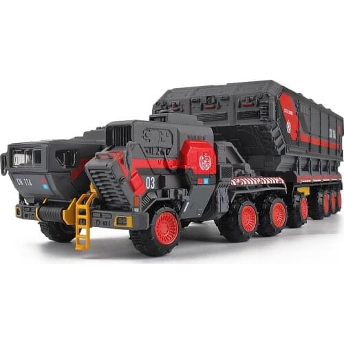 1:144 high simulation the Wandering Earth large carrier alloy car model transport truck truck model collection ornaments