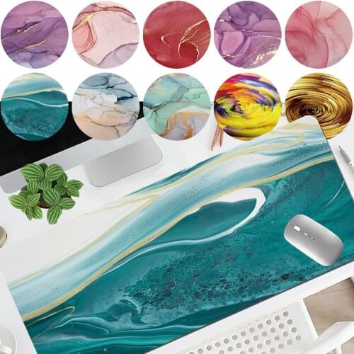 Mouse Pad Large Gaming Gamer Table Mat Portable Home Pad Computer Mousepad PU Leather Waterproof Keyboard Mat Mice