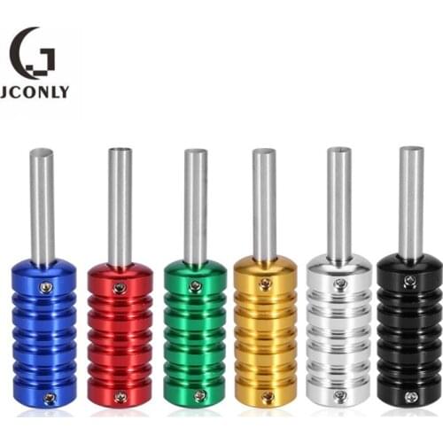 Professional 1 Pcs New Tattoo Aluminum Alloy Machine Grips Tubes Stainless Steel Tips Tools Kit for Tattoo Accesories Supplies