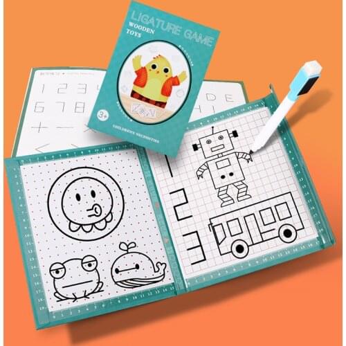 Children Pen Control Training Drawing Tablet Letter Cognition Matching Game Painting Book Toy for Baby Early Educational Toys