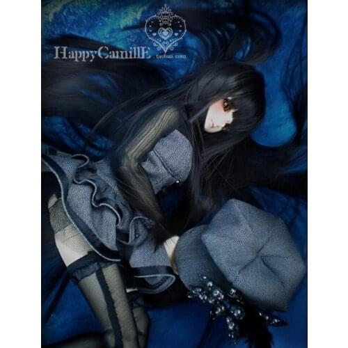 BJD SD doll clothes cute vampire dress black and gray clothing set fit 1/4 1/3 bjd doll accessories gift