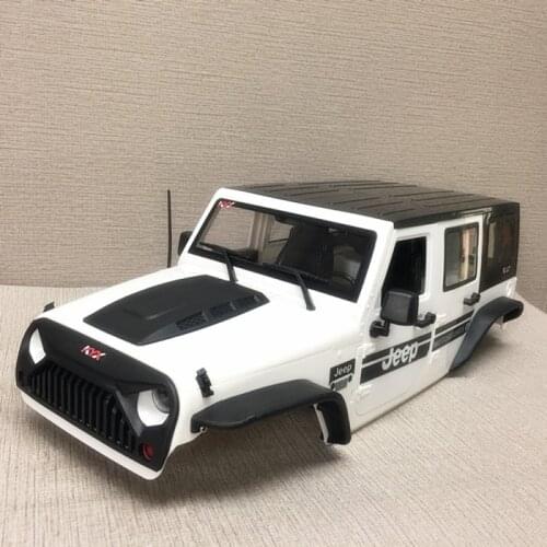 Axial scx10 scx10-ll 90046 90047 313mm wheelbase DIY ABS Body Car Shell engine cover bonnet grill