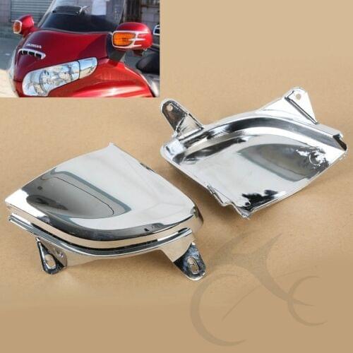 Motorcycle Front Chrome Headlight Cover Trims For Honda Goldwing Gold Wing GL1800 2006-2017