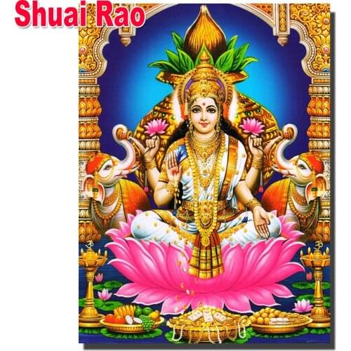 Full Round DIY Diamond Painting"Deuses Hindus"Diamond Embroidery Ganesha Religion Picture of Rhinestone Home Decor Mosaic Beads