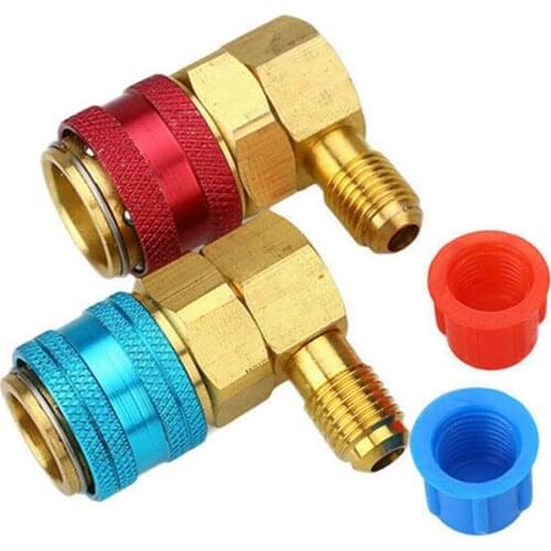 1Pair Adjustable Conditioning Refrigerant Car Auto Freon R134A High Low Auto Adapter Connector Quick Coupler Auto Air Condition