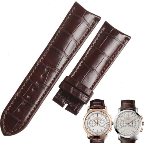 WENTULA watchbands for Vacheron Constantin 85180/81180 PATRIMONY alligator skin /crocodile grain watch band
