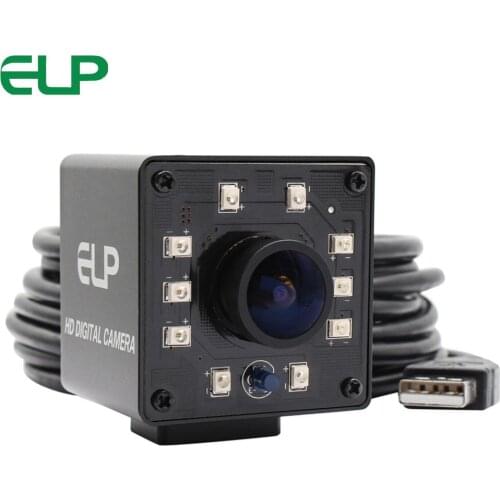 Fisheye MJPEG 260fps 640X360 USB Industrial camera MJPEG 120fps 720P, 60fps 1080P CMOS OV4689 Wide Angle IR USB Web Camera